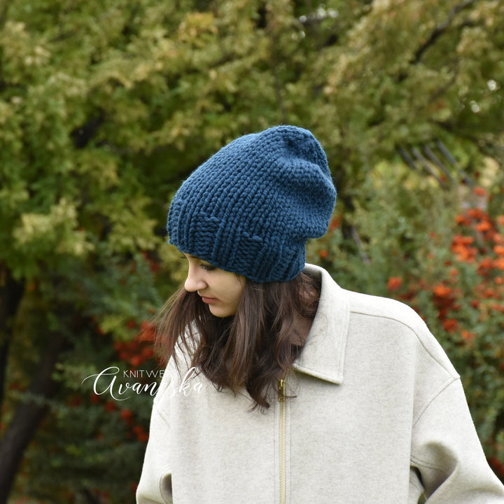 Chunky Extra Slouchy Hat | THE EMERY