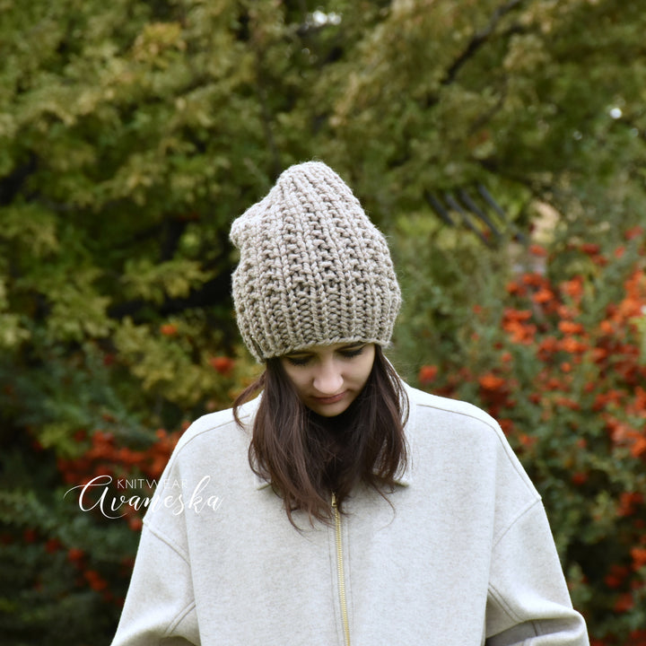 Chunky Extra Slouchy Hat | THE LUNA
