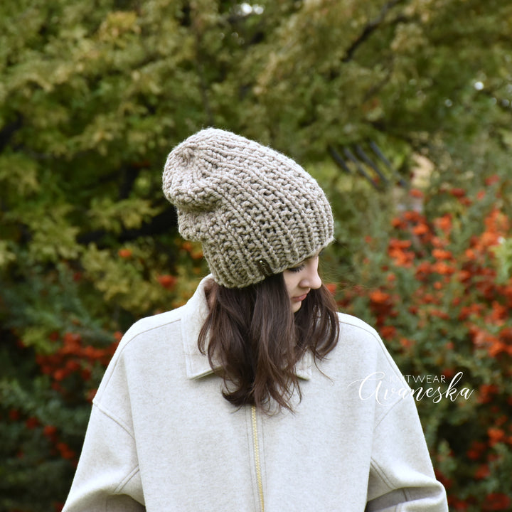 Chunky Extra Slouchy Hat | THE LUNA