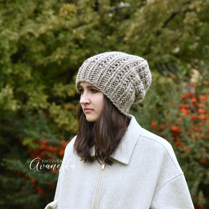Chunky Extra Slouchy Hat | THE LUNA