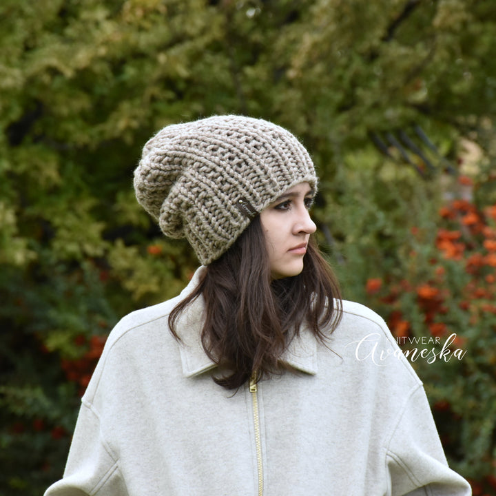 Chunky Extra Slouchy Hat | THE LUNA