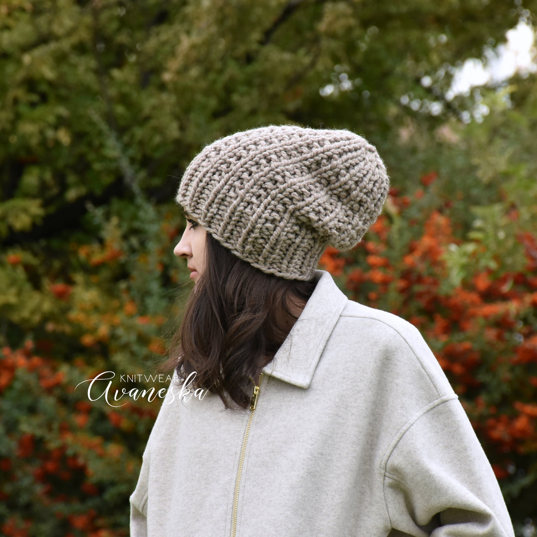 Chunky Extra Slouchy Hat | THE LUNA