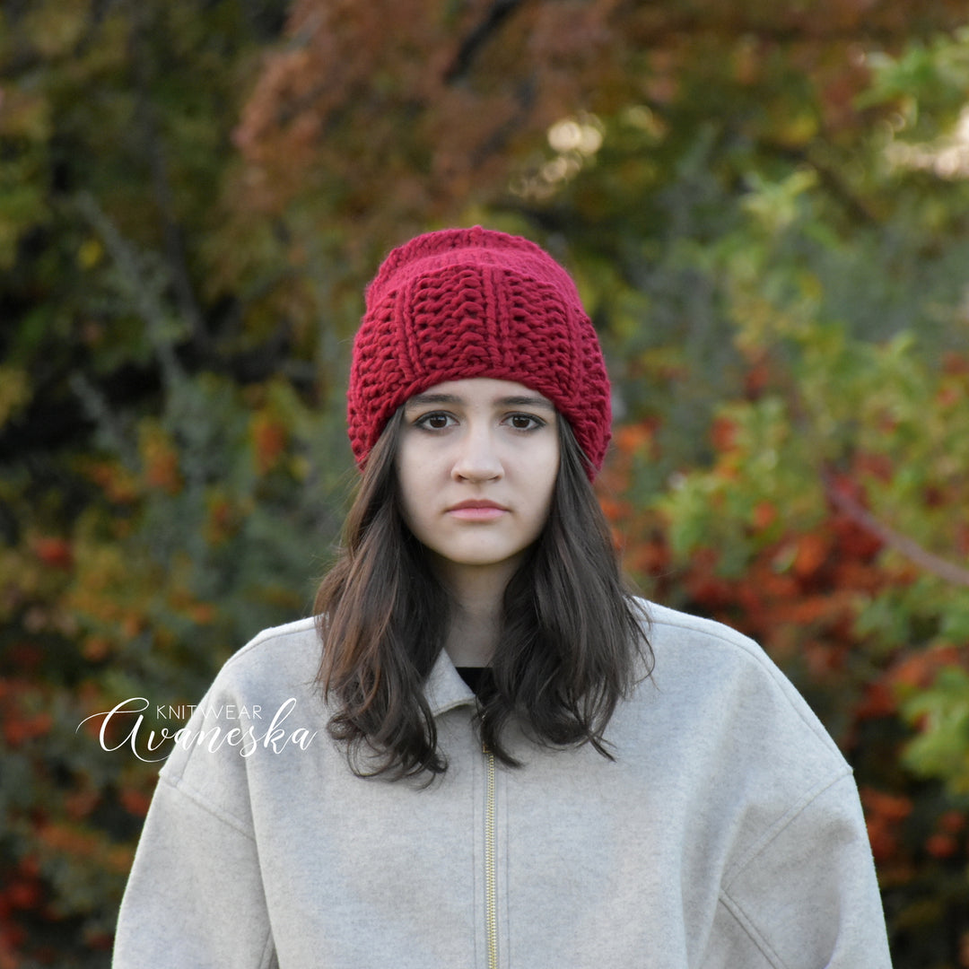 Knit Chunky Beanie | THE ALBA