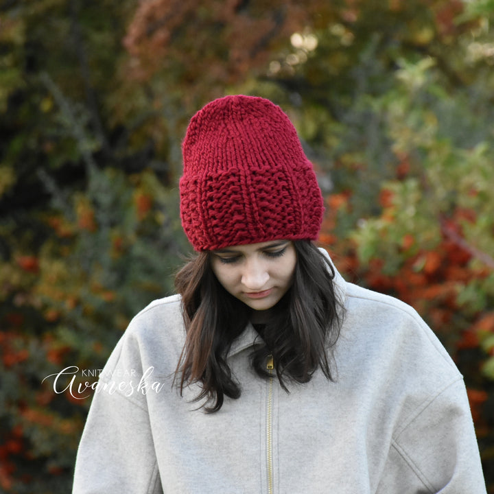 Knit Chunky Beanie | THE ALBA