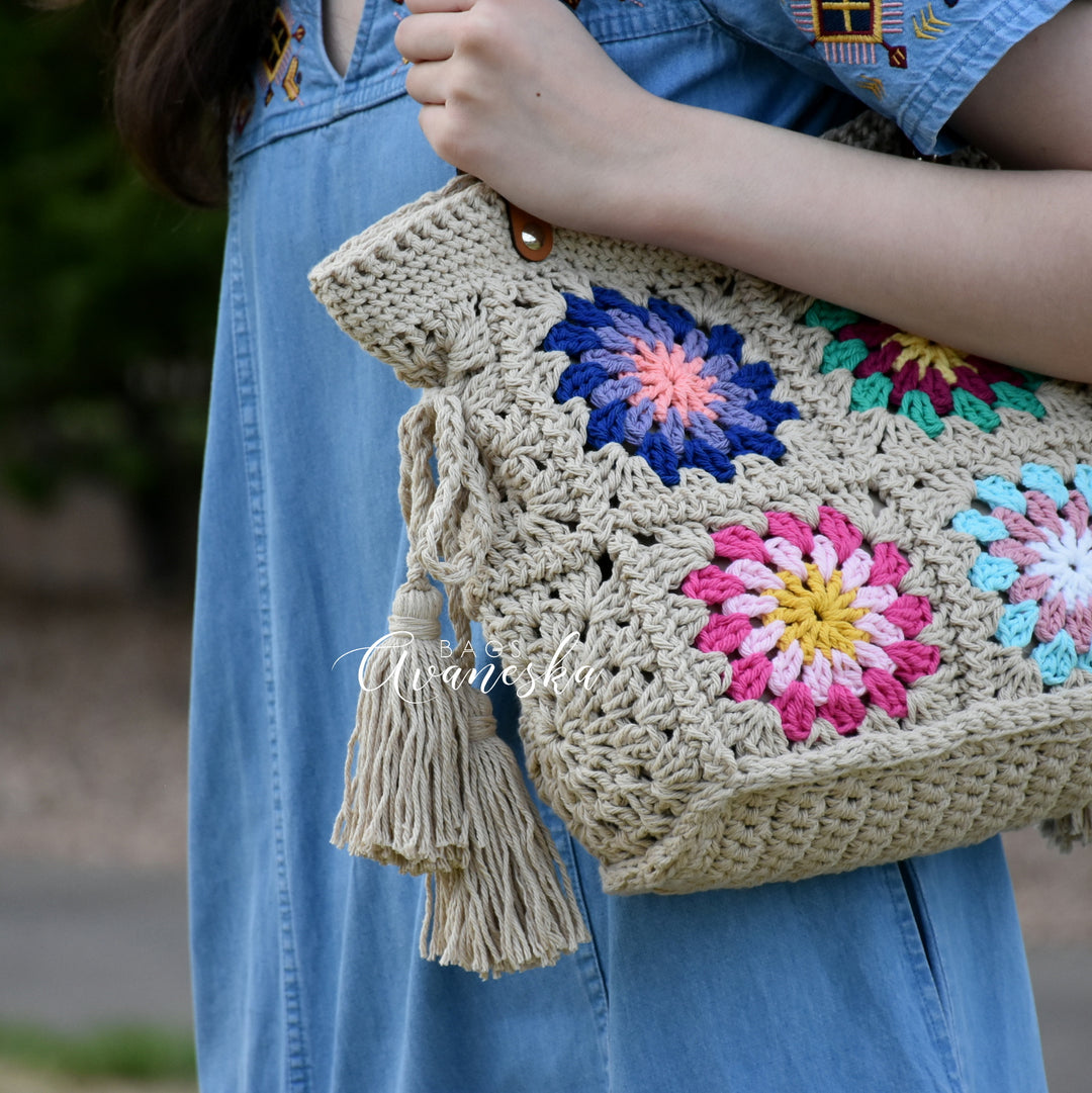 Crochet Granny Square Bag | DOROTHY