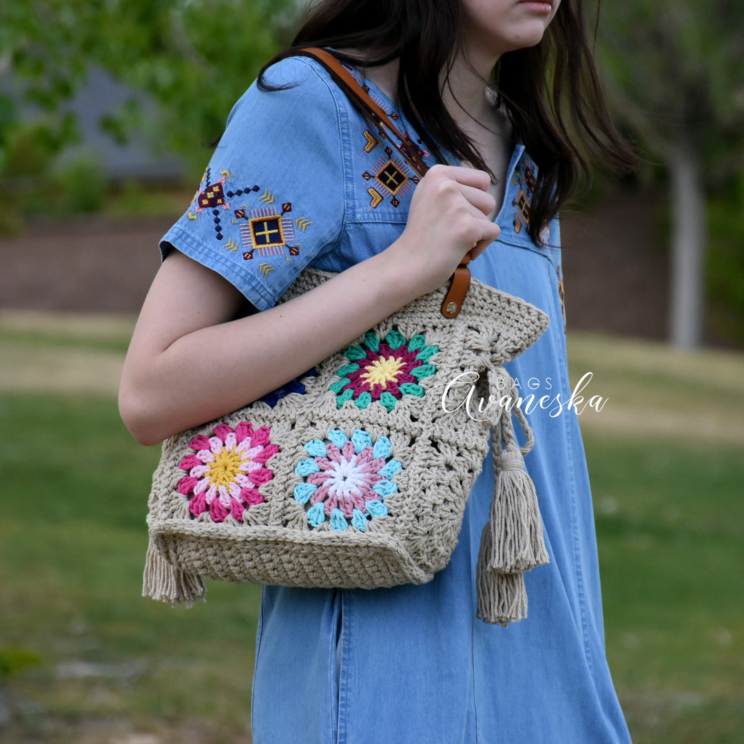 Crochet Granny Square Bag | DOROTHY