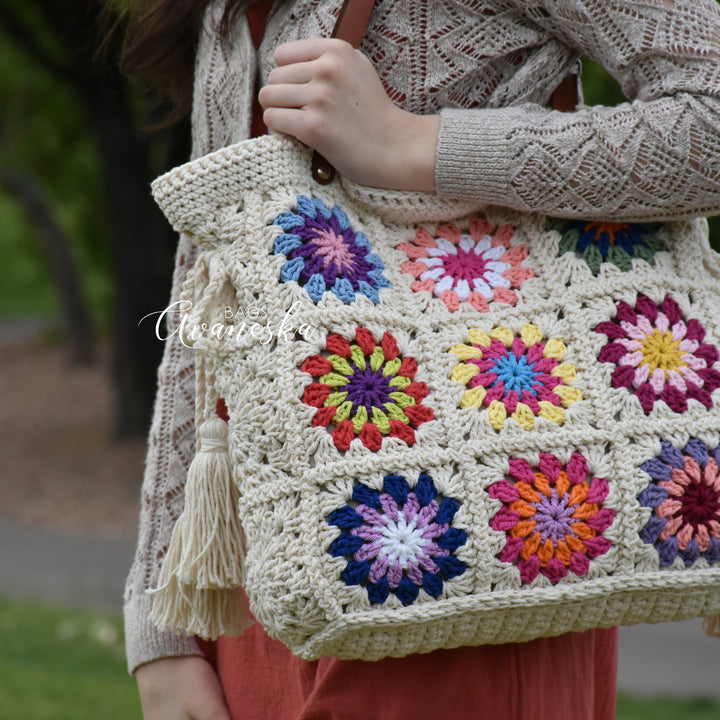 Crochet Granny Squares Bag | DOLORES