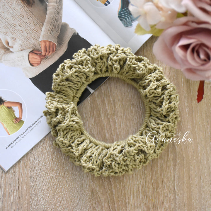 Bamboo Blend Crochet Scrunchies