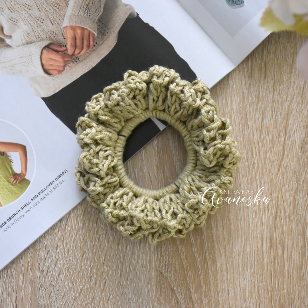 Bamboo Blend Crochet Scrunchies