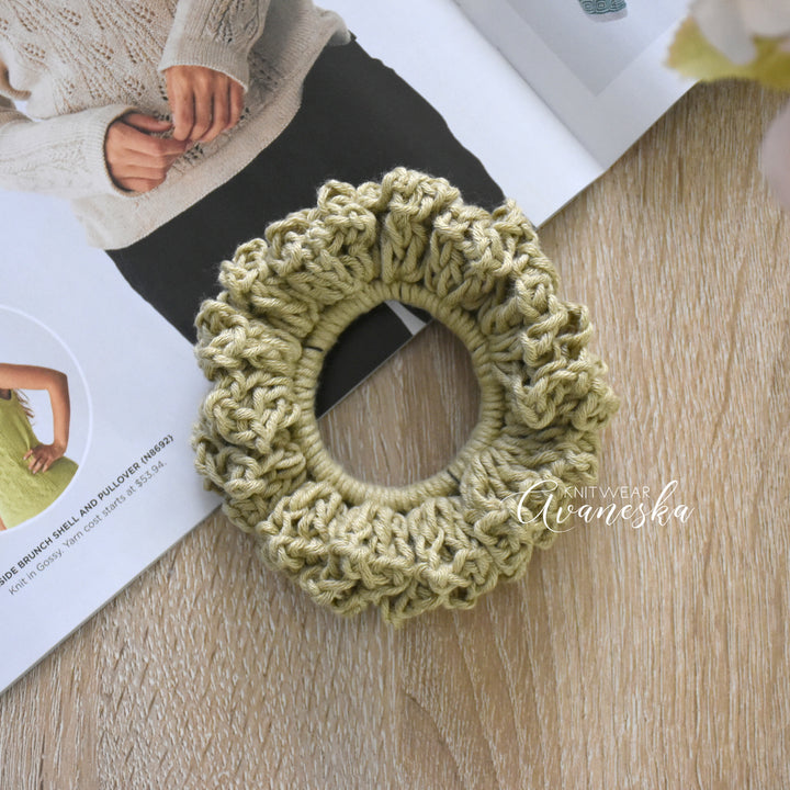 Bamboo Blend Crochet Scrunchies