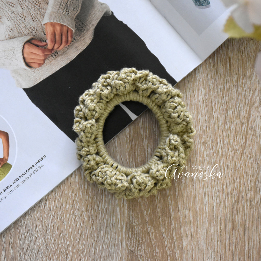 Bamboo Blend Crochet Scrunchies