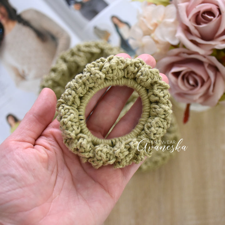 Bamboo Blend Crochet Scrunchies