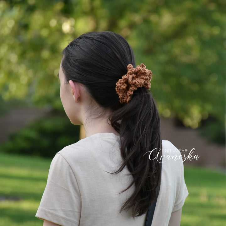 Soft Cotton Crochet Scrunchies