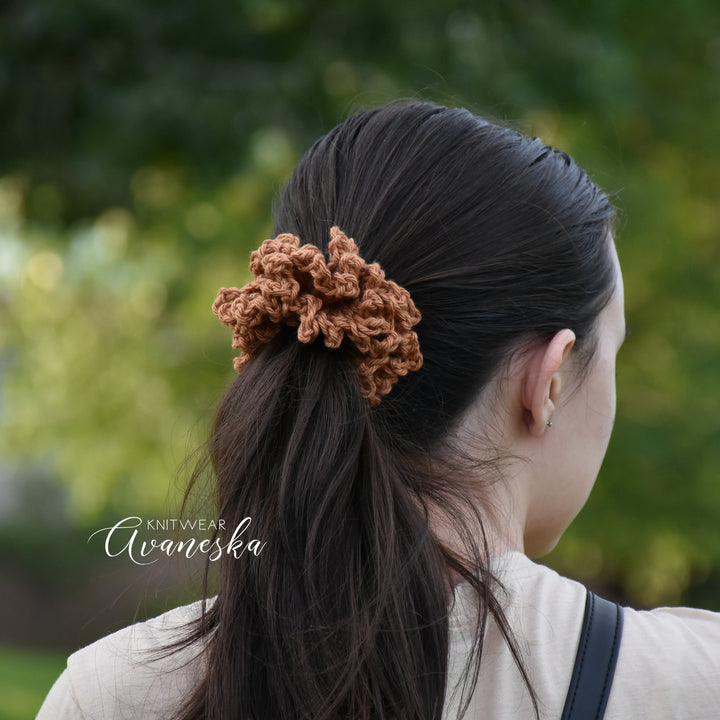 Soft Cotton Crochet Scrunchies