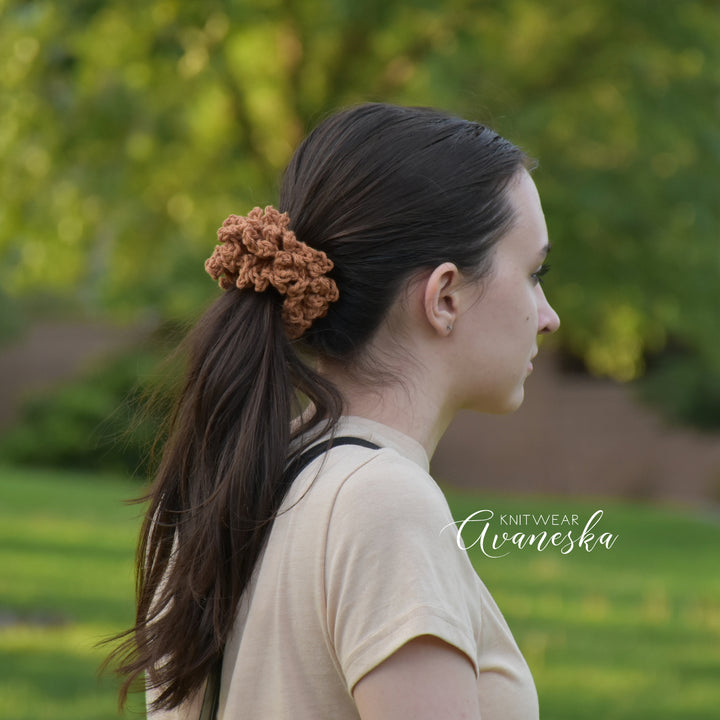 Soft Cotton Crochet Scrunchies