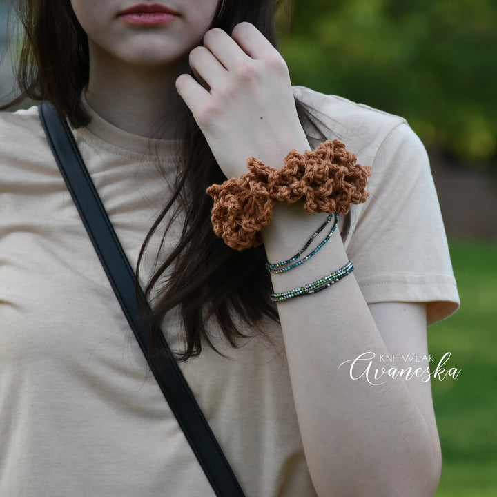 Soft Cotton Crochet Scrunchies