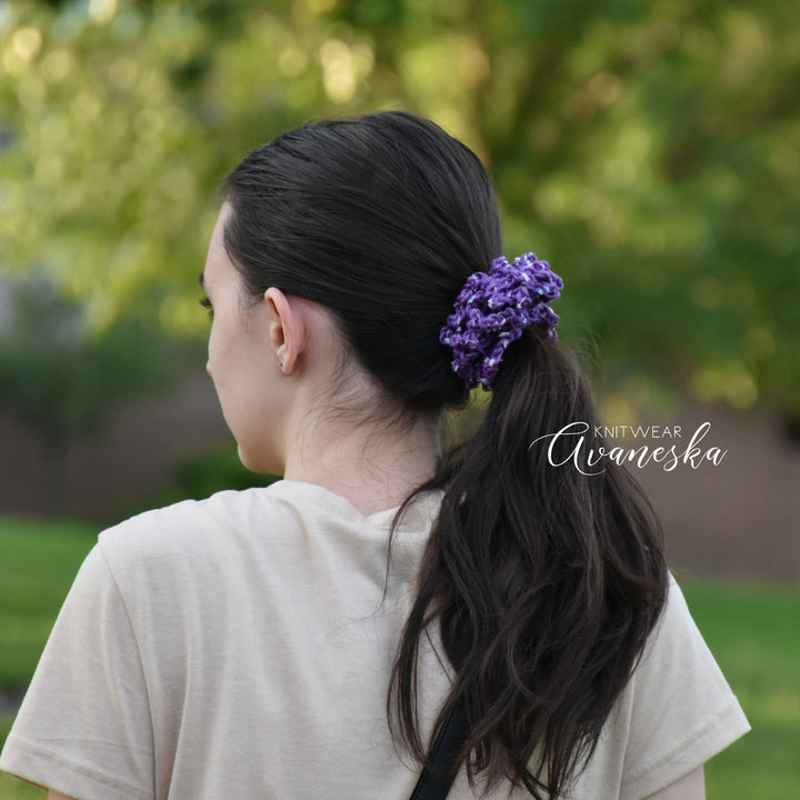Speckled Crochet Scrunchies