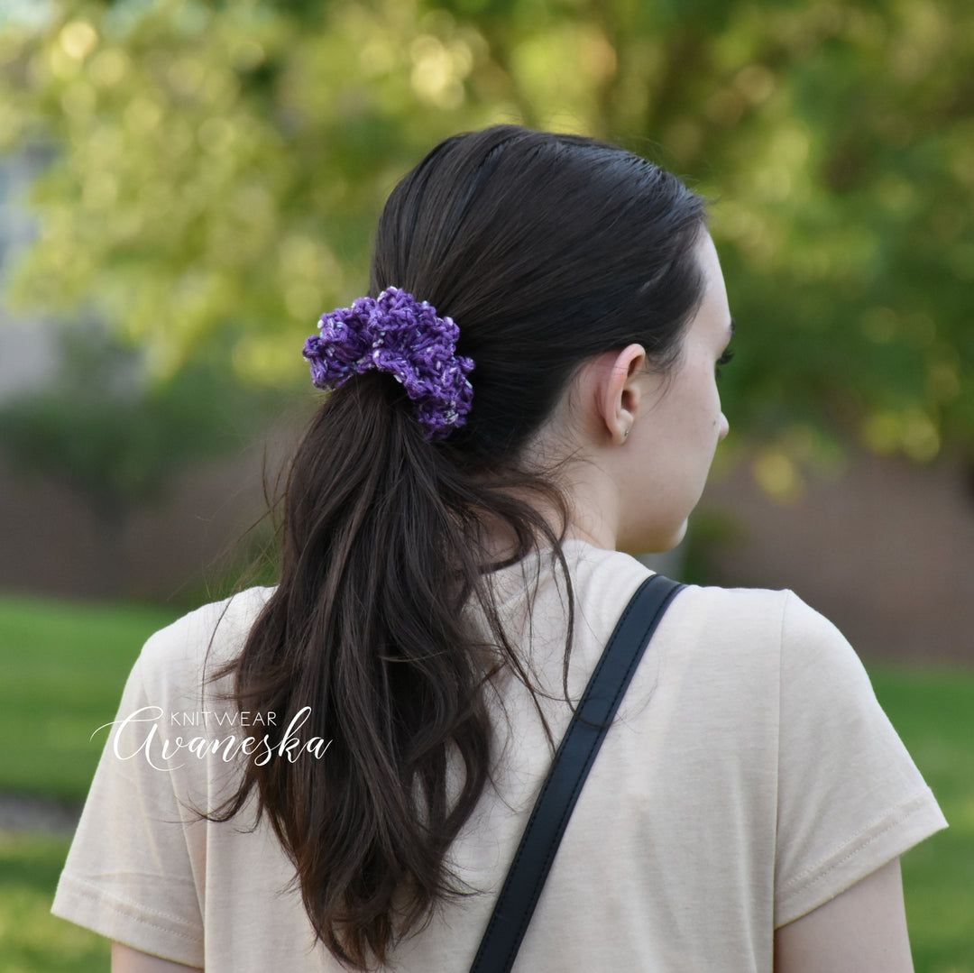 Speckled Crochet Scrunchies