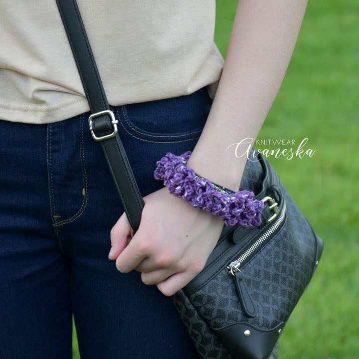 Speckled Crochet Scrunchies