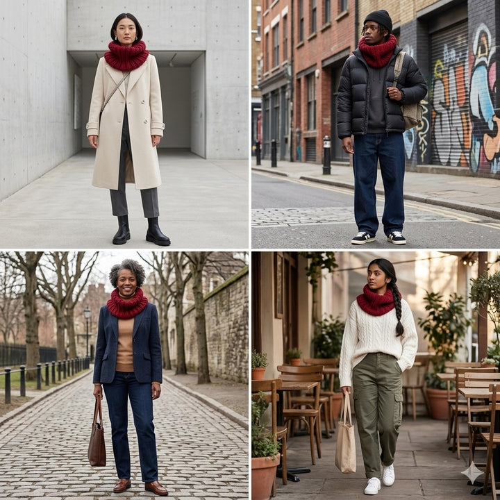 Knit Chunky Scarf | THE LONDON