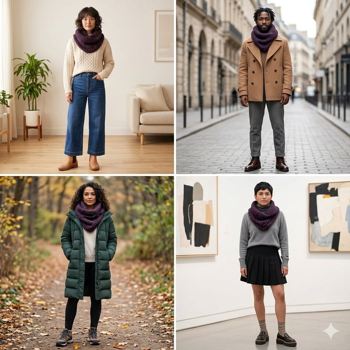 Knit Chunky Scarf | THE TALLIN
