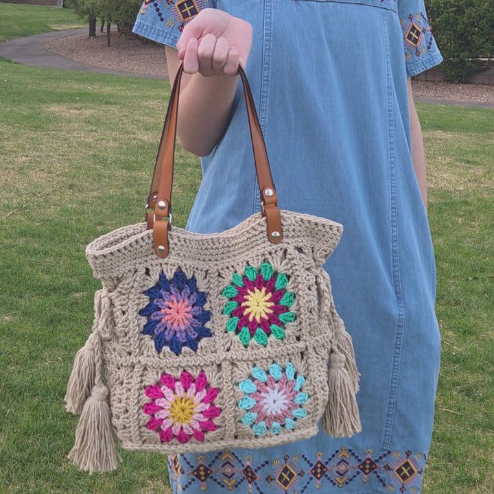 Crochet Granny Square Bag | DOROTHY