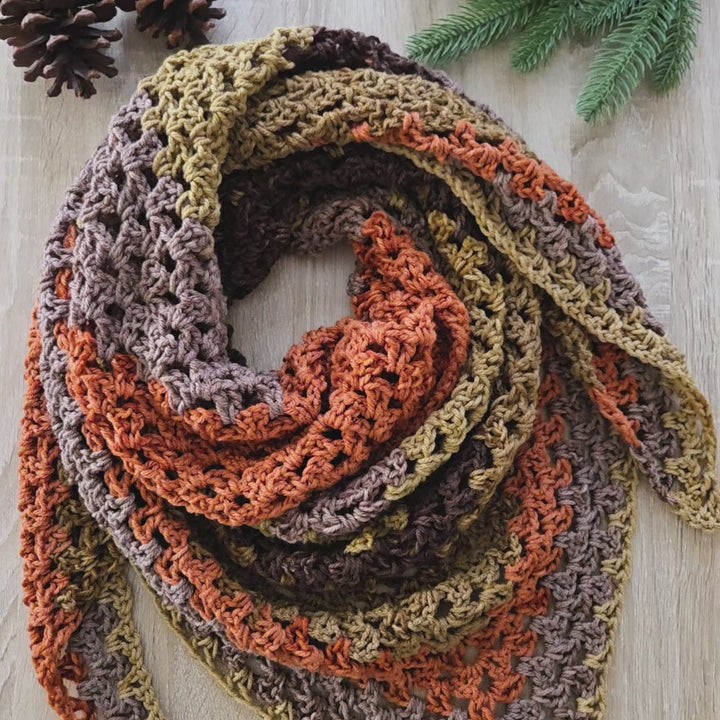 Crochet Triangle Shawl | The ANASAZI