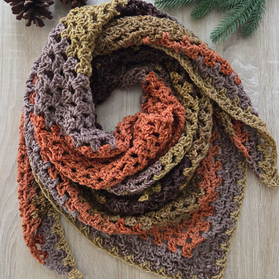 Crochet Triangle Shawl | The ANASAZI