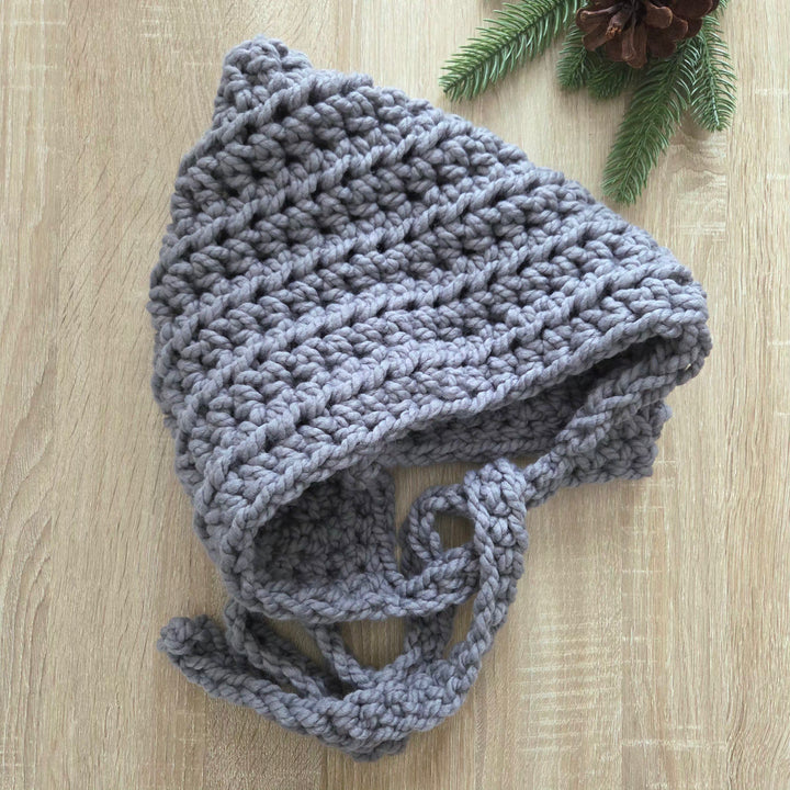 Chunky Large Hood Hat with Ties | THE YORK