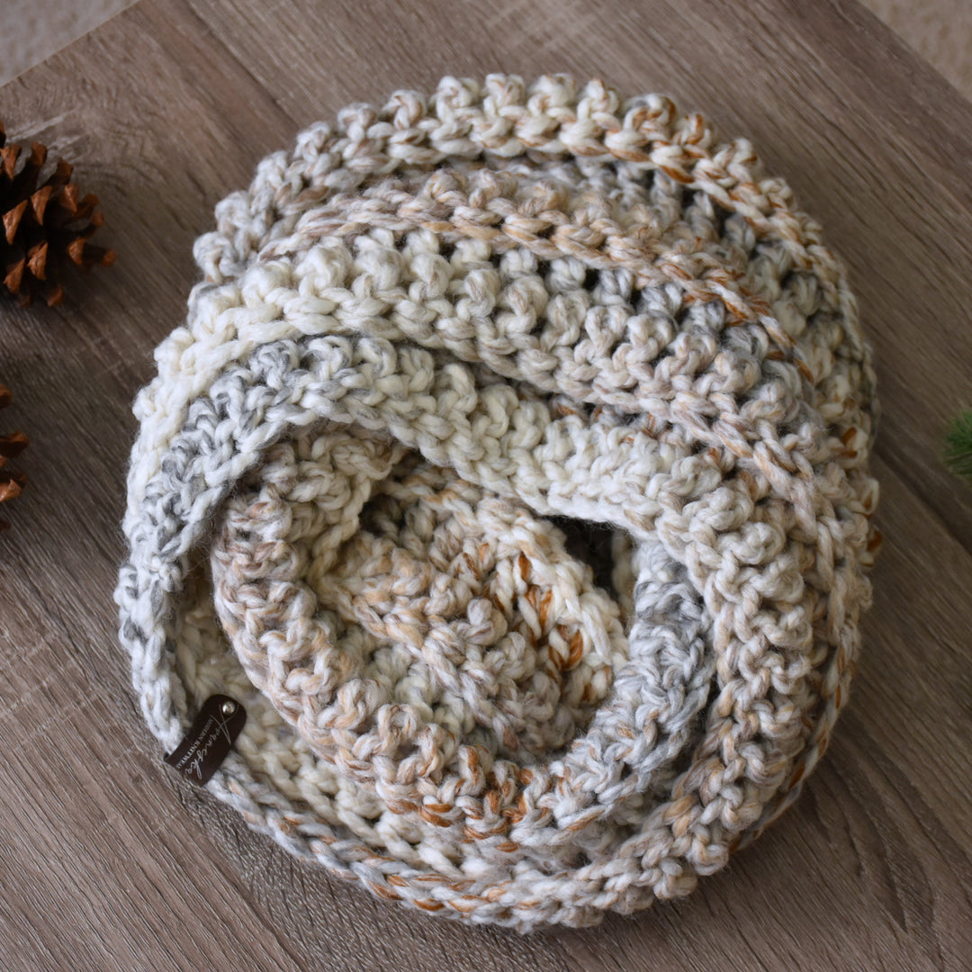 Knit Crochet Winter Chunky Woolen Cowl Neck Warmer Scarf | THE NEWPORT