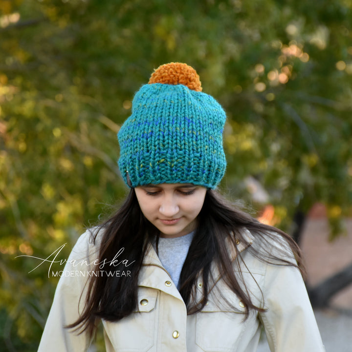 Chunky Knit Woman's Woolen Winter Slouchy Hat | THE GRACE