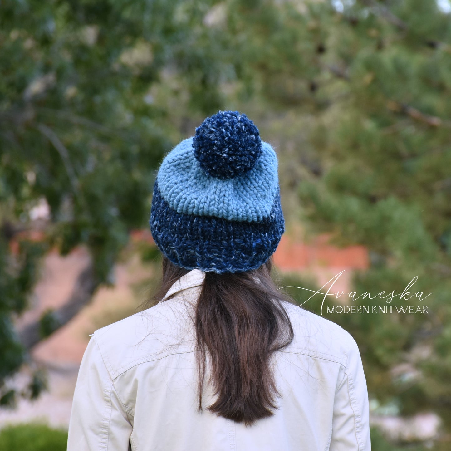 CLEARANCE Chunky Color Block Slouchy Hat | THE DARIA