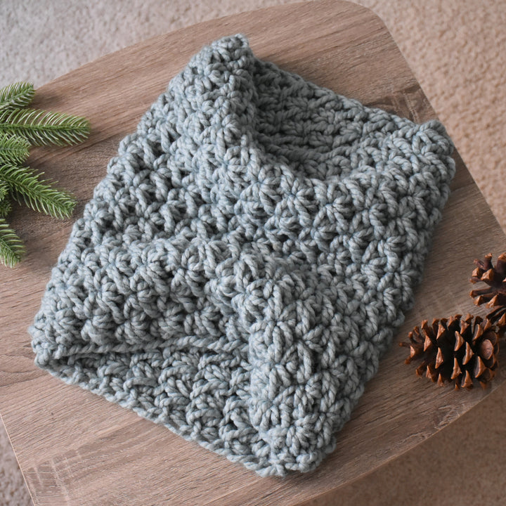 Knit Crochet Winter Chunky Woolen Cowl Neck Warmer Scarf | THE FLORENCE