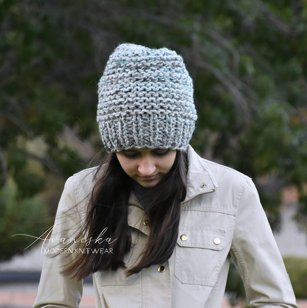 Woman's Knit Wool Winter Chunky Slouchy Hat