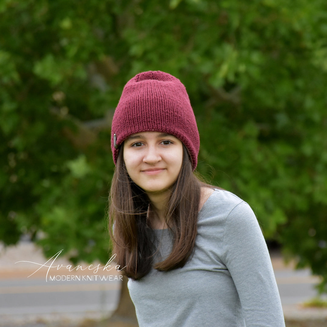 Non-Wool Knit Unisex Slouchy Beanie Hat | The ZINA
