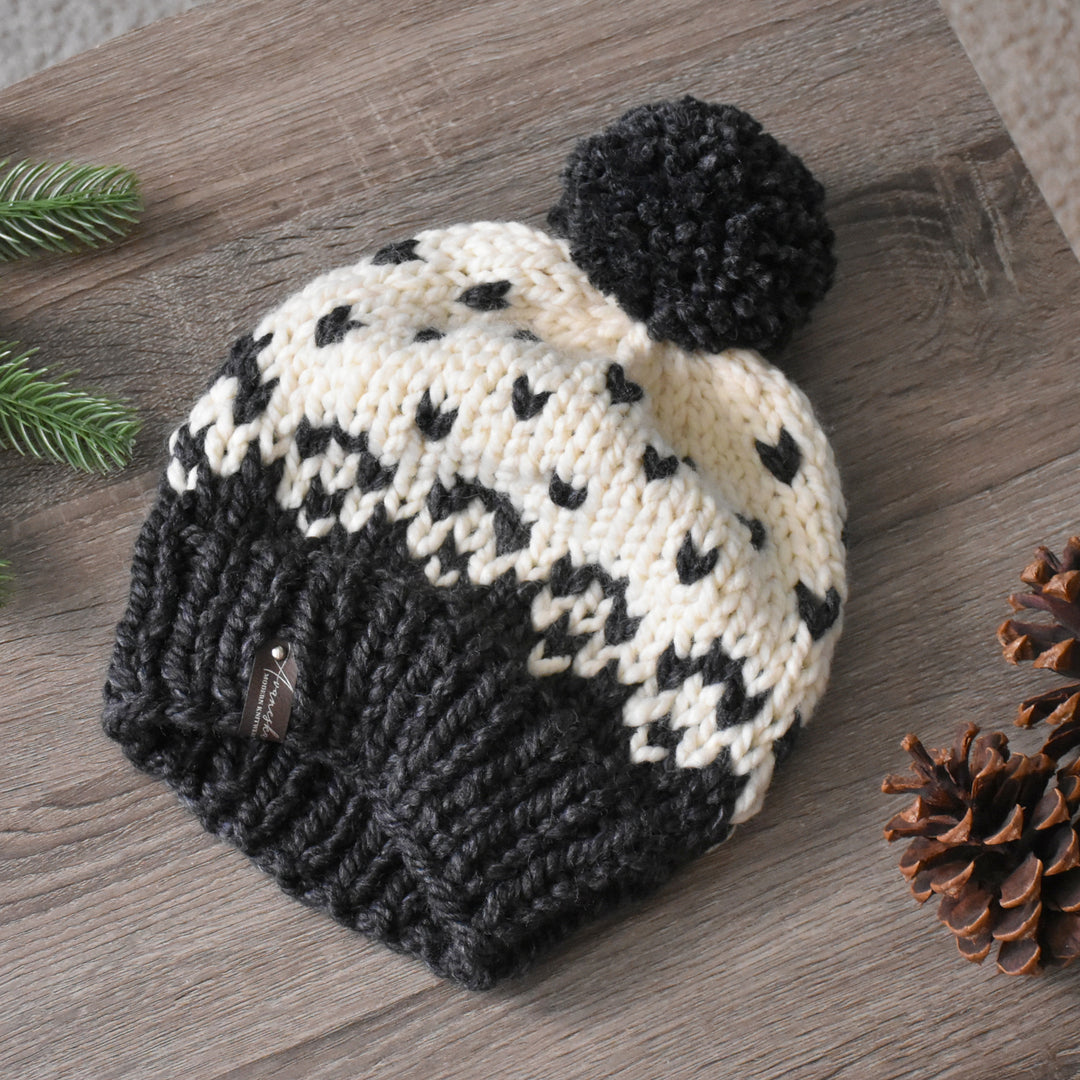 CLEARANCE Chunky Fair Isle Slouchy Hat | THE CELTIC TALES