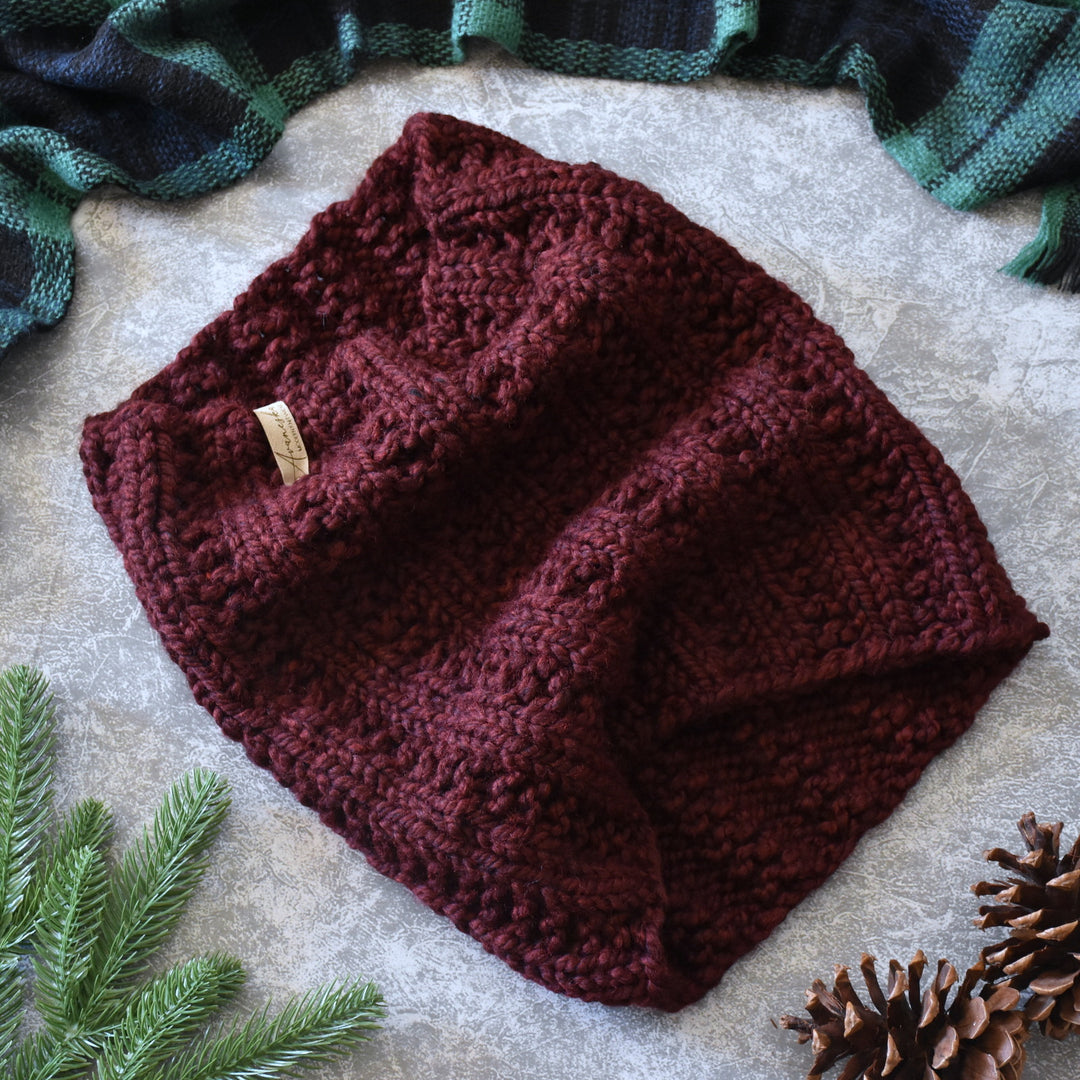 Knitted Chunky Neck Warmer Cowl Scarf | THE PITTSBURGH