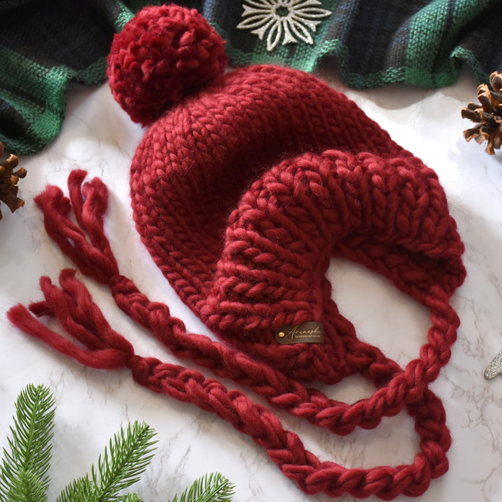 100% Peruvian Wool Knit Slouchy Hat | The Countess