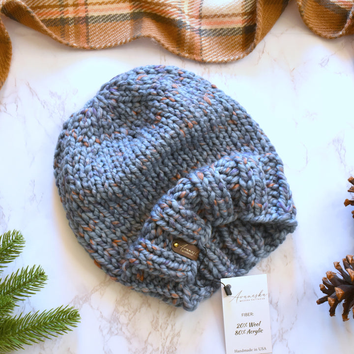 Knitted Chunky Woolen Winter Extra Slouchy Hat Beanie Toque | THE EMERY