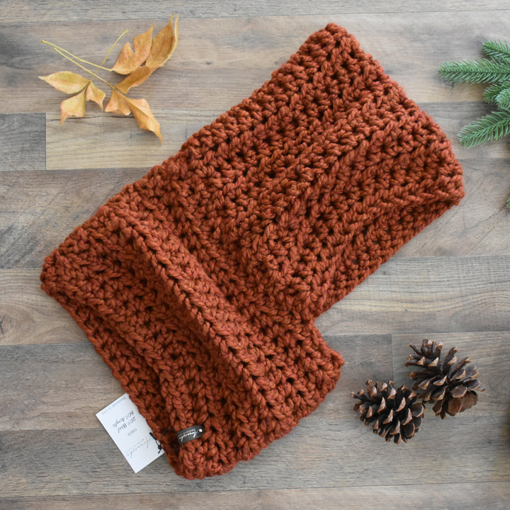 Knitted Chunky Women Winter Hood Scarf | THE WELS