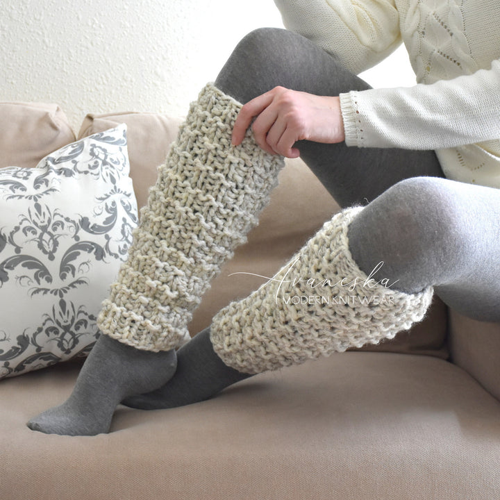 Chunky Knit Woolen Leg Warmers | THE SOFTIES