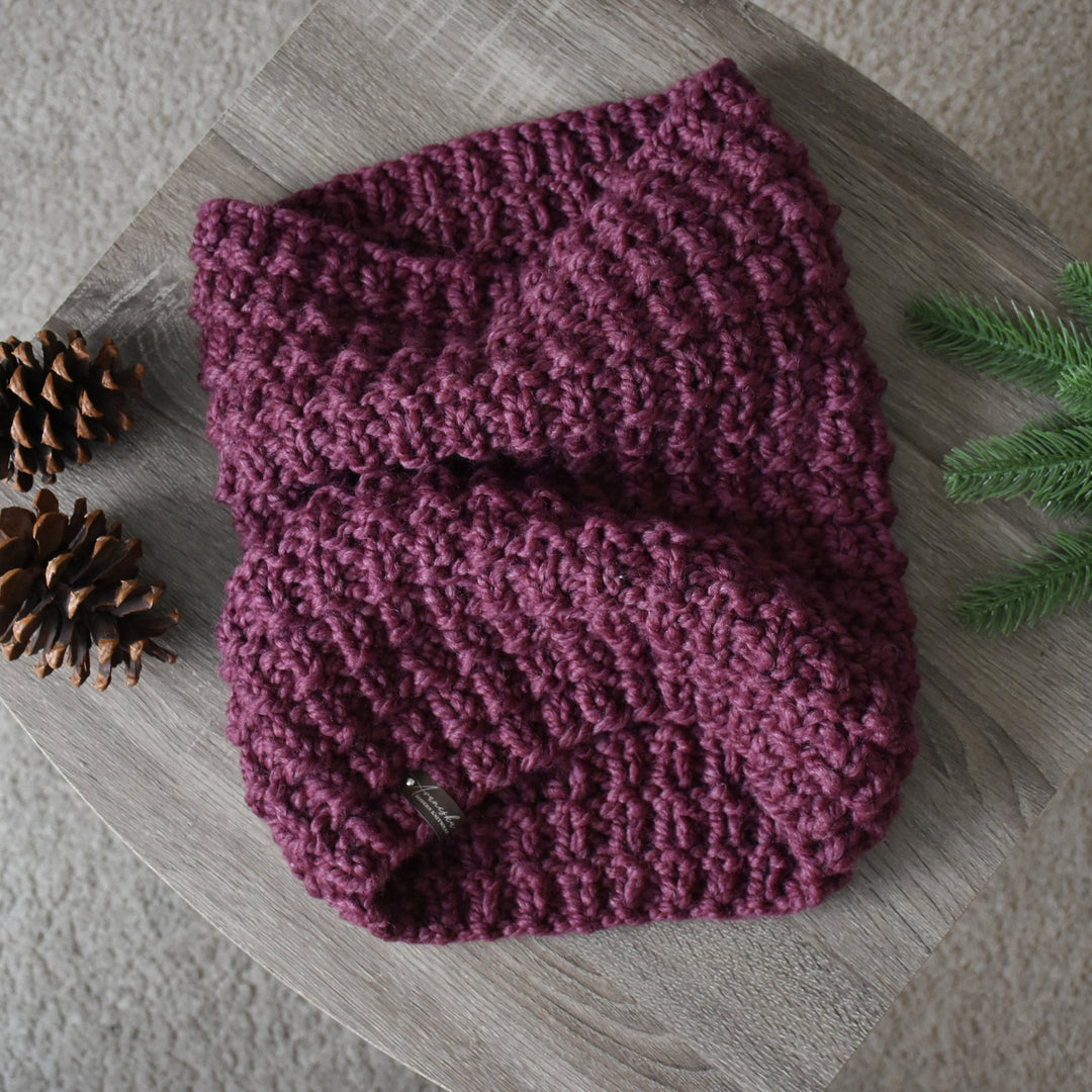 Knit Woolen Cowl Neck Warmer Scarf | THE DENVER