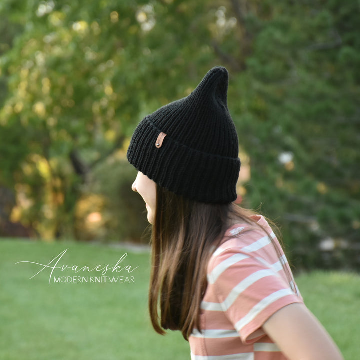 Non-Wool Folded Brim Knit Unisex Slouchy Beanie Hat | The BLAKE