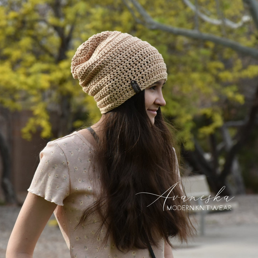 100% Cotton Slouchy Beanie | THE DUNES
