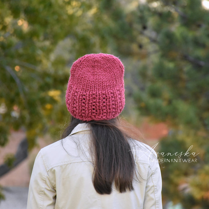 Knitted Chunky Woolen Winter Slouchy Hat Beanie | THE STELLA