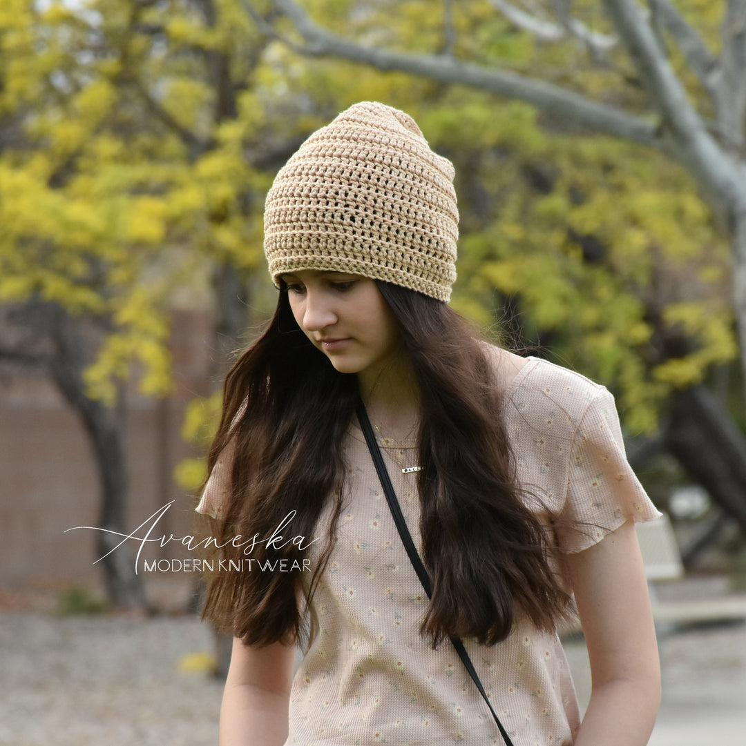 100% Cotton Slouchy Beanie | THE DUNES