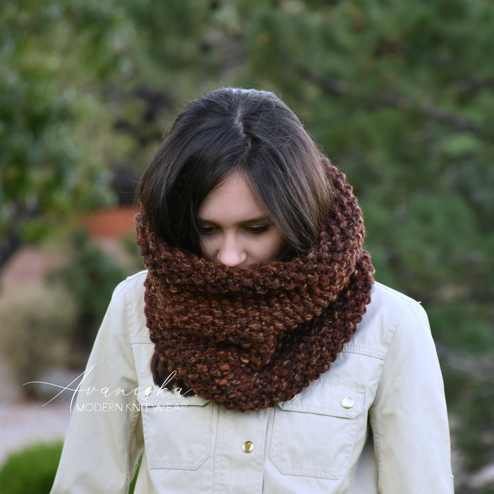 Woman's Knit Crochet Wool Winter Bulky Chunky Collar Scarf