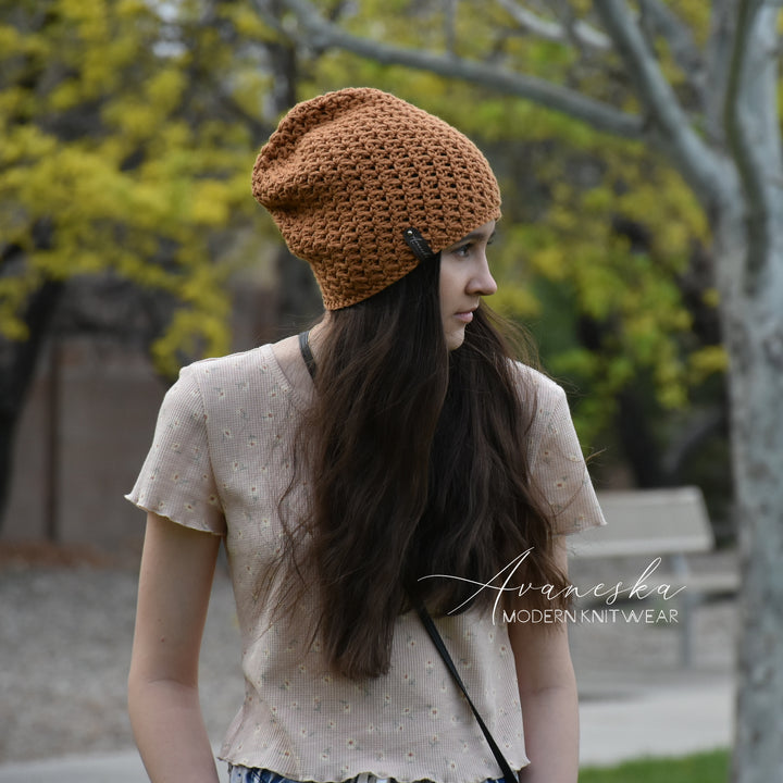 100% Cotton Slouchy Beanie | THE VISTA