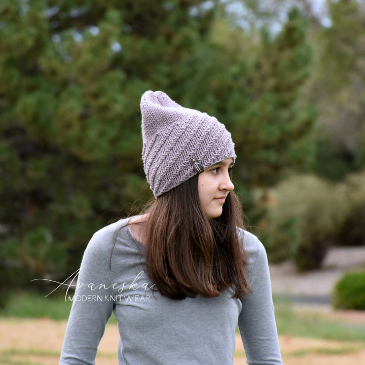 Non-Wool Knit Women's Girls Lightweight Slouchy Beanie Hat | The AVA