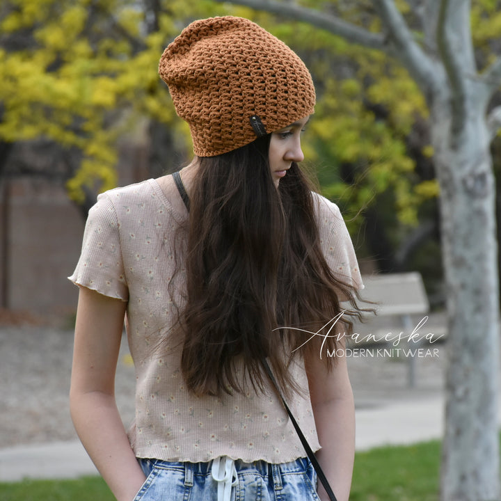 100% Cotton Slouchy Beanie | THE VISTA